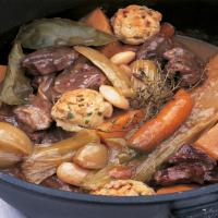 Old-fashioned Shin of Beef Stew with Butter Beans and Crusted Onion Dumplings_image