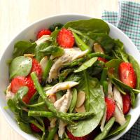 Asparagus Spinach Salad with Chicken image
