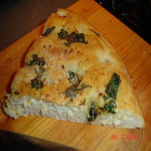 Focaccia Bread With Three Topping Choices image