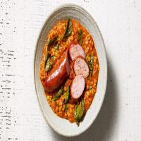 Kielbasa and Lentil Rice with Spinach image