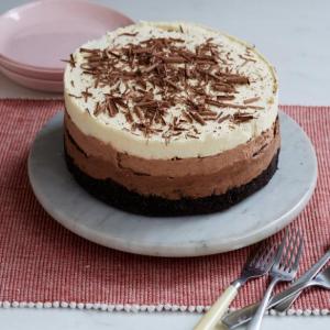 Triple Layer Chocolate Mousse Cake image