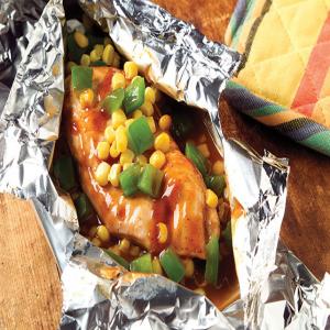 Barbecue Foil Packet Chicken_image
