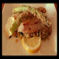 Baked Fish & Potatoes, Cabbage & Fried Asparagus_image