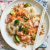 Salmon & smacked cucumber noodles image
