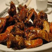Chinese dish : stir fried crabs in black bean sauce_image