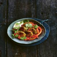 Kale and Pumpkin Falafels With Pickled Carrot Slaw_image