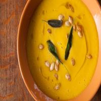 Cheese Pumpkin Soup With Sage and Apple image