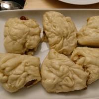 Chinese Steamed Buns with Barbecued Pork Filling image