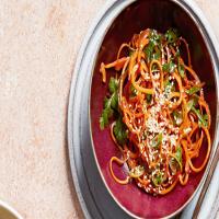 Spicy Sesame Carrot Noodles image