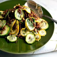 Summer Squash and Red Rice Salad With Lemon and Dill image
