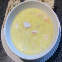 Shrimp and Scallop Chowder with Brie image