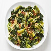 Kale and Escarole with Shallots_image