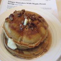 Ginger Pancakes With Maple-Pecan Syrup image