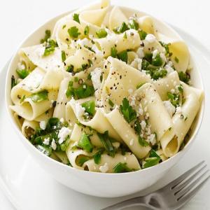 Pappardelle With Snap Peas image