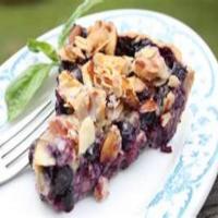 Blueberry Pie With Goat Cheese & Basil image