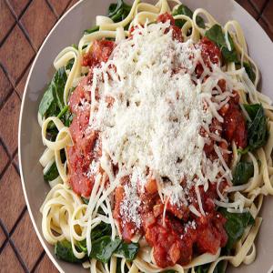 Sausage & Spinach Fettuccine image