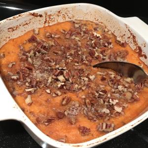 Mashed Sweet Potatoes With Brown Sugar And Pecans_image