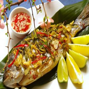 Gilthead Sea Bream With Scallions and Ginger image