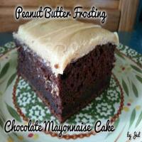 Chocolate Mayonnaise Cake, PB icing Recipe - (4.6/5) image