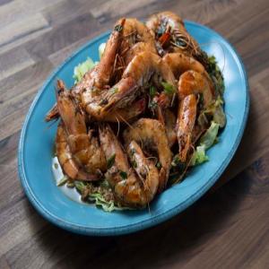 Salt and Pepper Shrimp and 3-Cup Chicken with Rice image