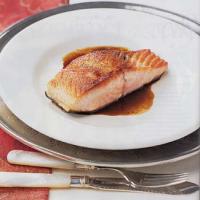 Seared Salmon with Balsamic Glaze image