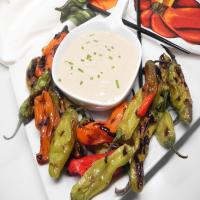 Grilled Shishito Peppers with Soy Aioli image