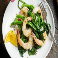 Spicy Roasted Shrimp and Broccoli Rabe image