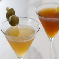 Filthy Dirty Martini with Blue Cheese-Stuffed Olives_image
