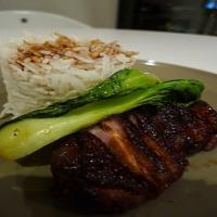 Pan Fried Duck Breast With Honey Soy Sauce and Pak Choi image