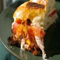 Grilled Tomato, Smoked Turkey, and Muenster Sandwich image