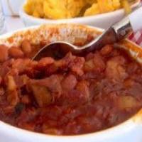 Peachy Bacon Baked Beans_image