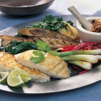 Thai Nam Prik with Grilled Fish and Vegetables image
