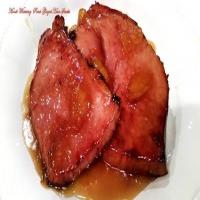~ Mouth Watering Peach Glazed Ham Steaks ~_image