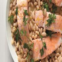 Salmon with White Beans image