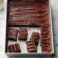 Fudgy Brownies with Peanut Butter Pudding Frosting image