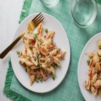Creamy Pasta Salad with Bacon and Peas image
