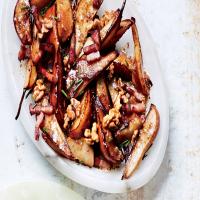 Sautéed Pears With Bacon and Mustard Dressing_image