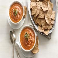 Roasted Carrot and Tomato-Basil Soup_image