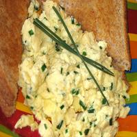 Scrambled Eggs With Chives and Asiago image