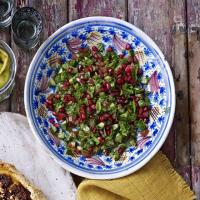 Chopped herb & pomegranate salad image