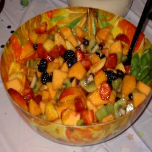 Fruit Salad With Honey Ginger Lime Dressing image