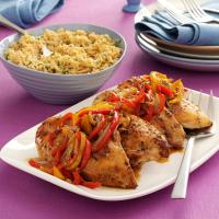 Roast Chicken Breasts with Peppers image