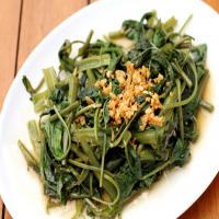 Sauteed Greens with Cannellini Beans and Garlic image