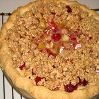 Rhubarb Raspberry Custard Pie image