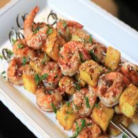 Grilled Teriyaki Shrimp and Pineapple Skewers_image