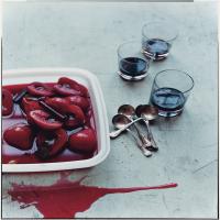 Scarlet Poached Pears image