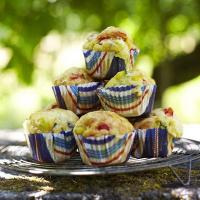 Brie, courgette & red pepper muffins image