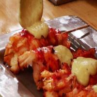 Grilled Lobster Tails with Green Curry-Mango Dipping Sauce_image