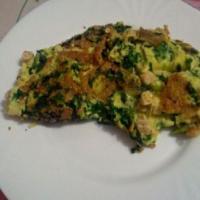 Wild garlic, chicken and cheese omelette_image