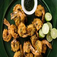 Spicy Fried Shrimp With Green Chutney_image